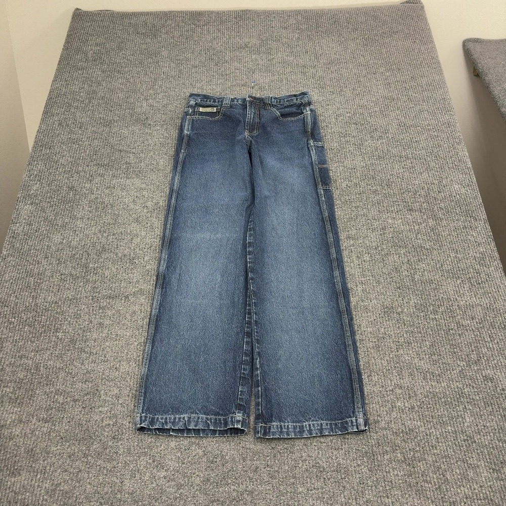 Vintage lei Jeans Womens 5 Blue Cotton Carpenter Wide Leg Workwear Skater Y2K